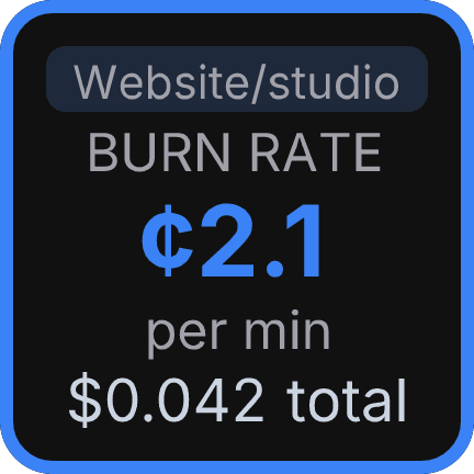 Burn rate key