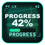 Progress bar stream layout key art