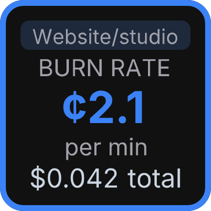 Burn rate key